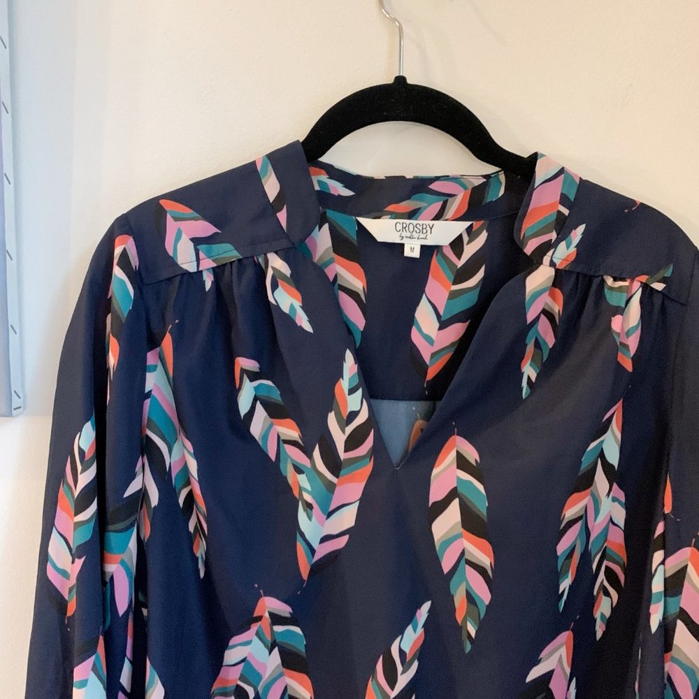 Avery Tunic, Custom Feather Print - image 3
